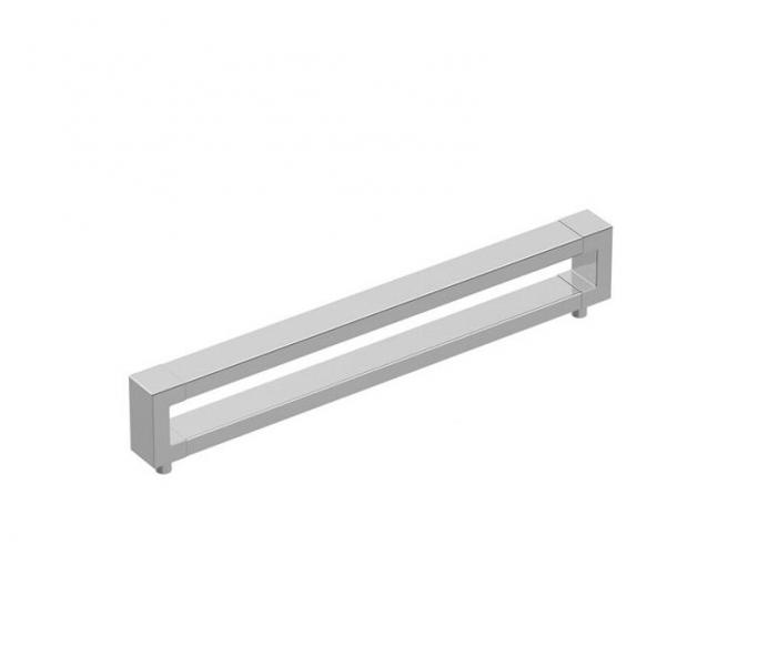 PUXADOR 0293 DUALLE 192MM ALUMINIO/CROMADO ZEN